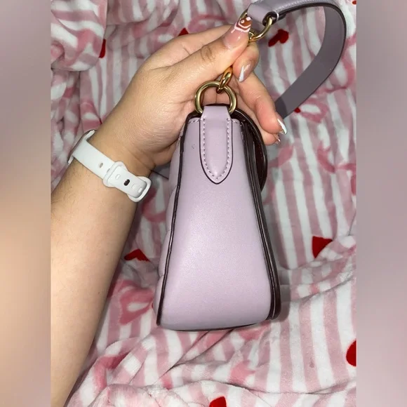 Coach Georgie Quilted Purple Bag - Picture 7 of 8